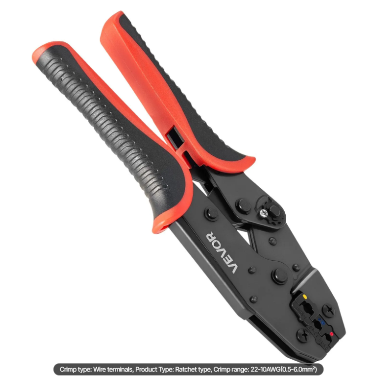 VEVOR Ratcheting Wire Crimping Tool (22-10 AWG)