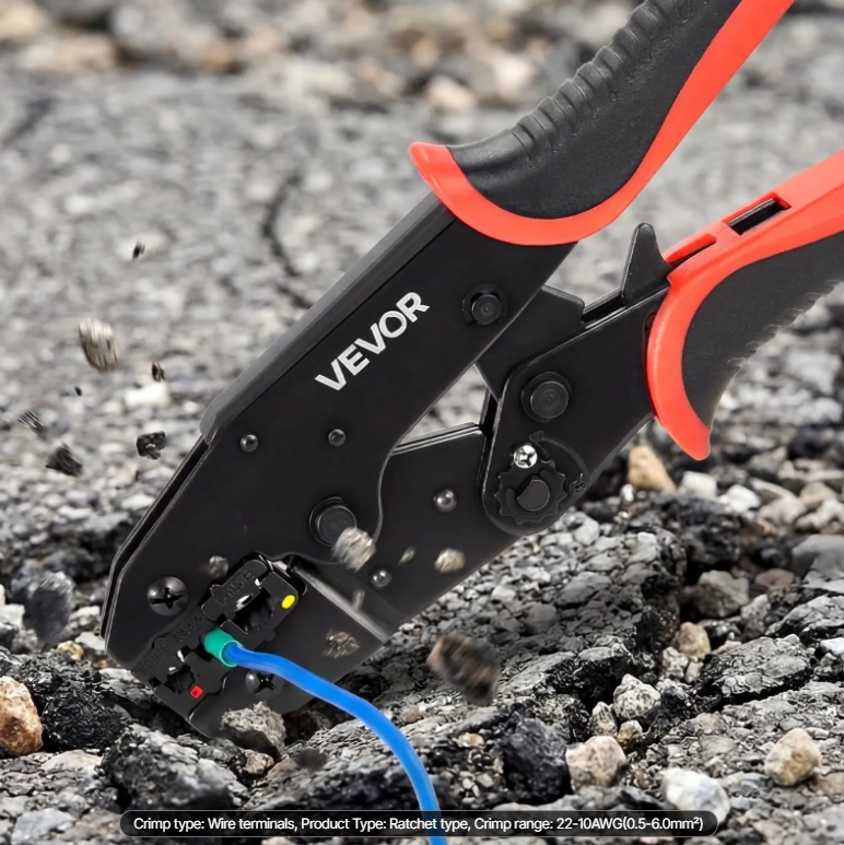 VEVOR Ratcheting Wire Crimping Tool (22-10 AWG) photo 3