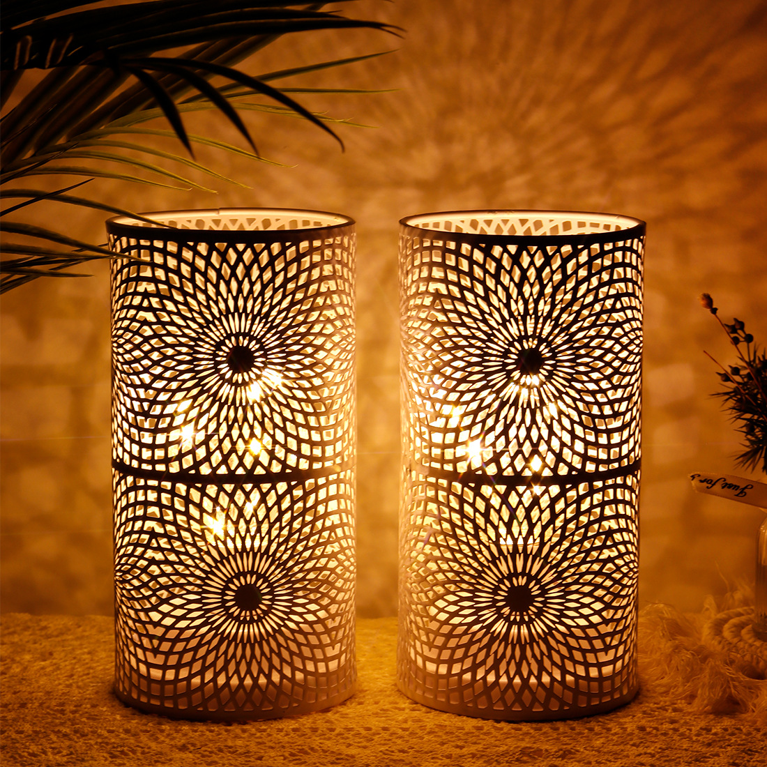 Warm White Landscape Ground Lights, Set of 2