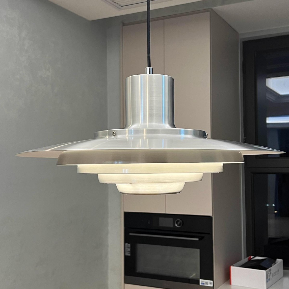 Candle-Saucer Metal Ceiling Light