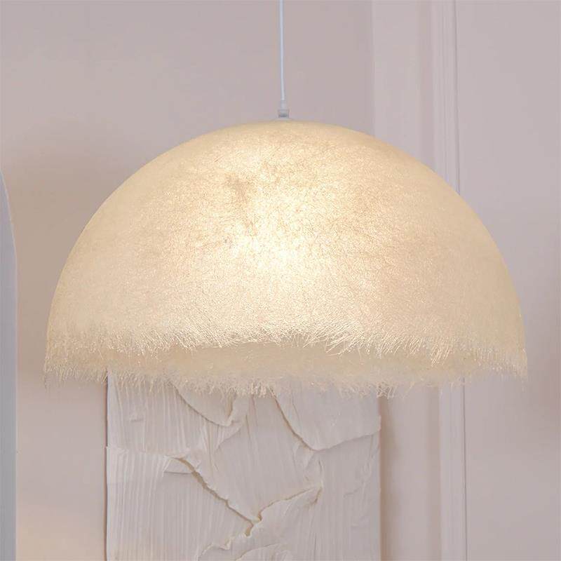 Mid-Century Cream Ceiling Light