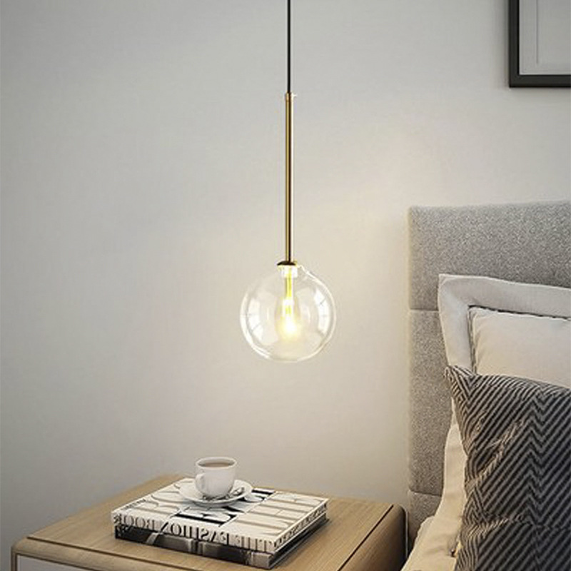 Glass Ball Pendant Light, 12-25 cm