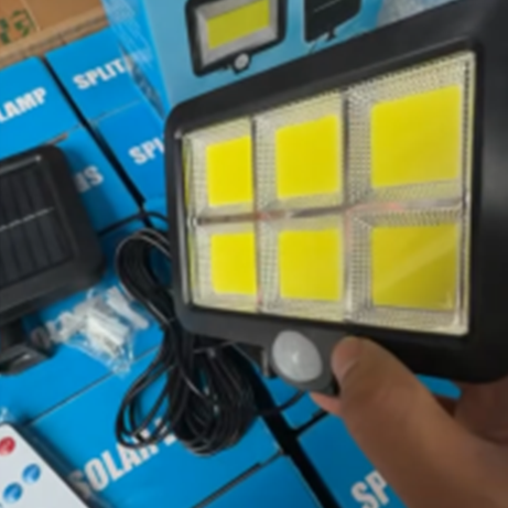 Solar Motion-Sensor Outdoor Street Lamp