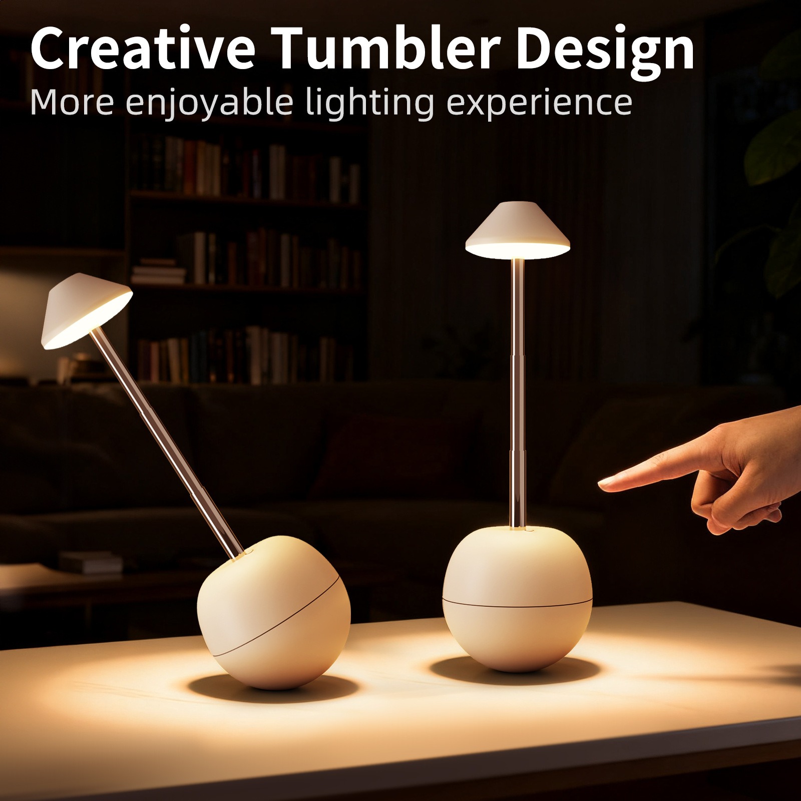 Led Night Light Rechargeable Creative Decorative Table Lamp Bedroom Desktop Remote Control Bedside Atmosphere Light