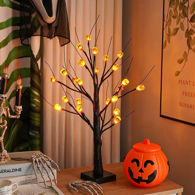 Halloween Pumpkin LED Tree Night Light