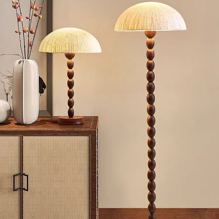 Solid Wood Floor Lamp, American Style, Bedroom or Study