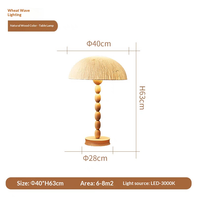 Solid Wood Floor Lamp, American Style, Bedroom or Study photo 4
