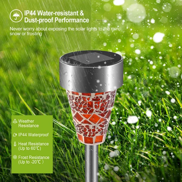 Solar Garden Pathway Lights (6-Pack)