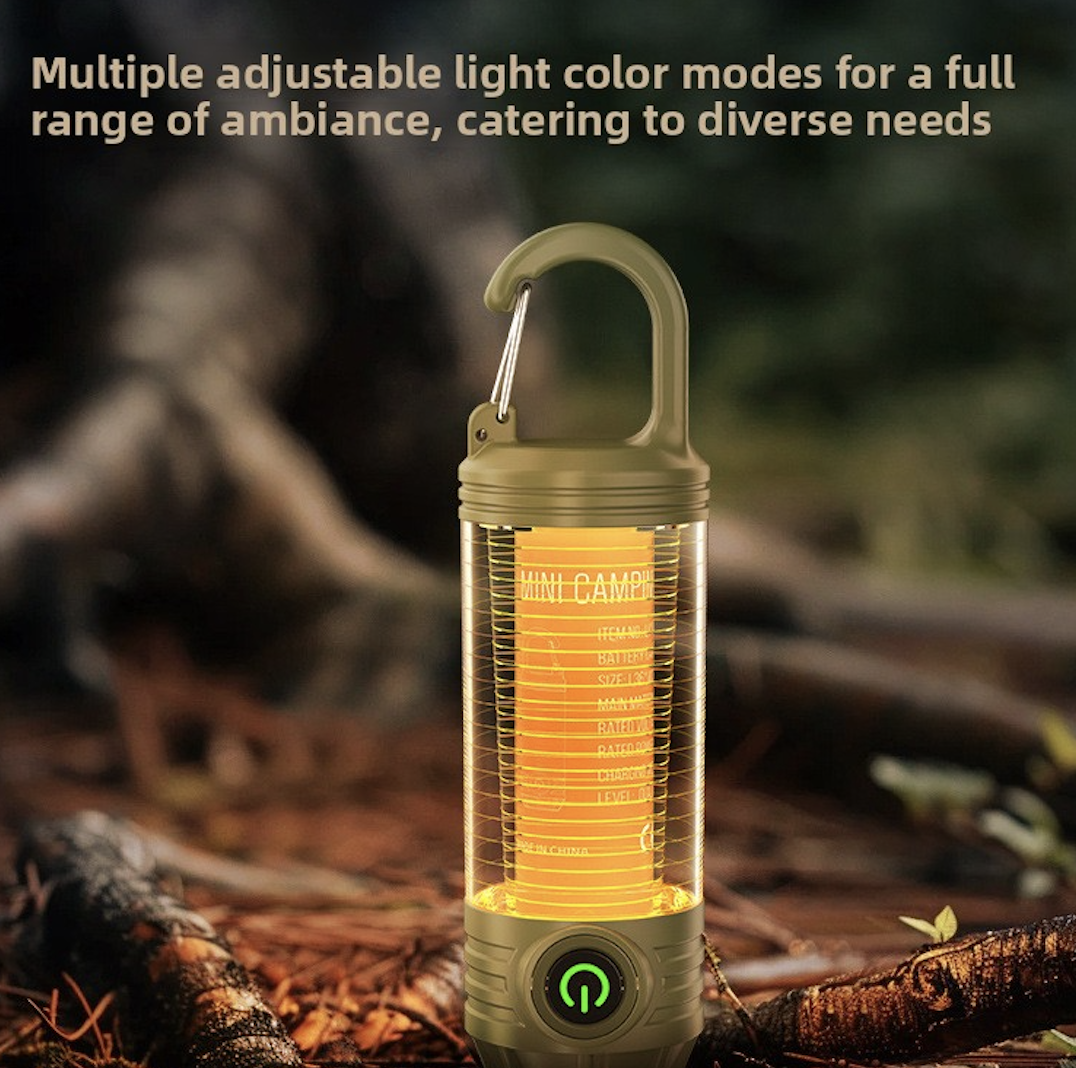 Rechargeable Mini Camping Light, Retro Ambient