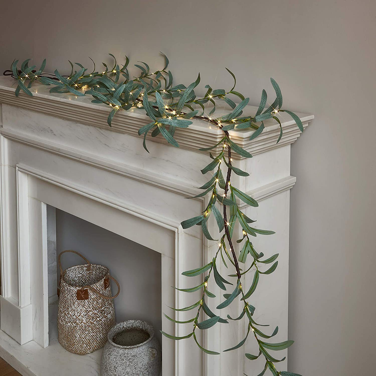 Leaf Rattan String Lights for Indoor Decor