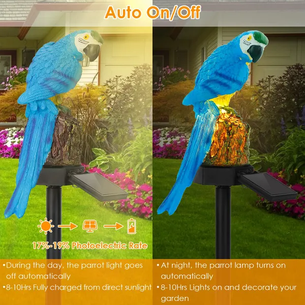 Waterproof Solar Parrot Garden Light photo 3