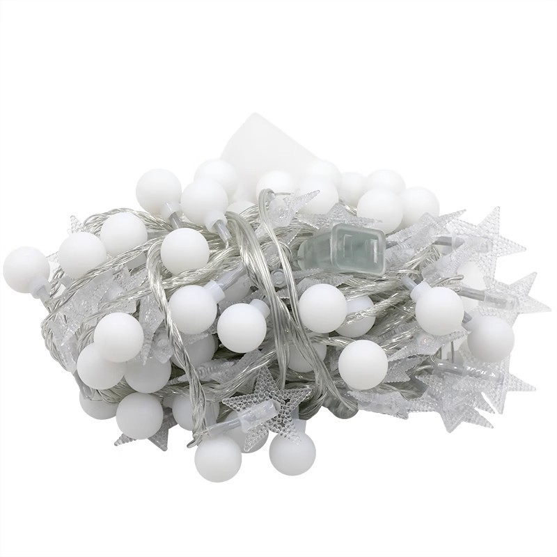 Solar String Lights, Waterproof Globe Bulbs
