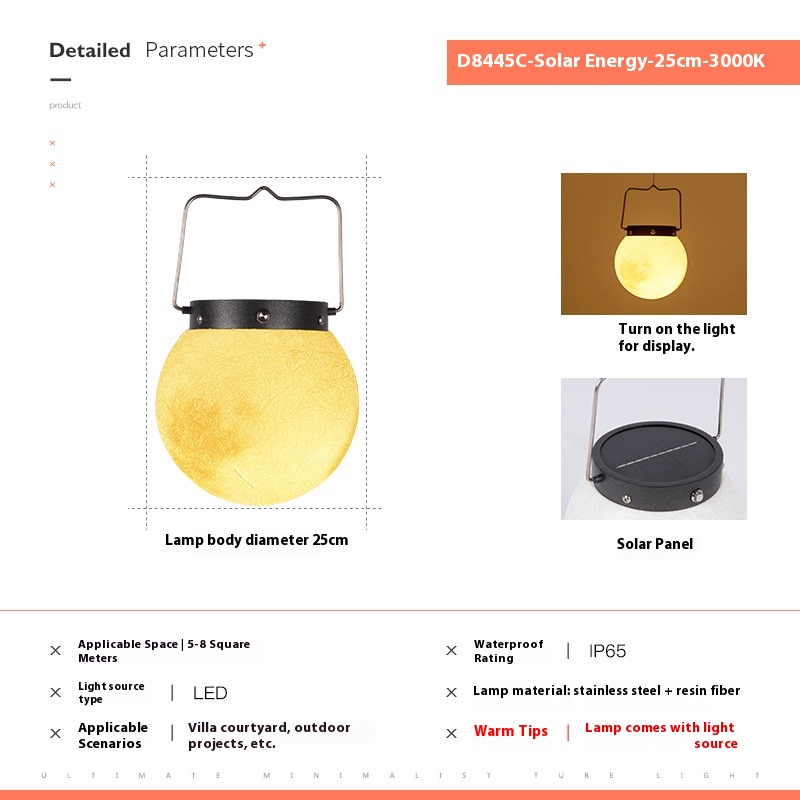 Waterproof Solar Moonlight Courtyard Lamp photo 2