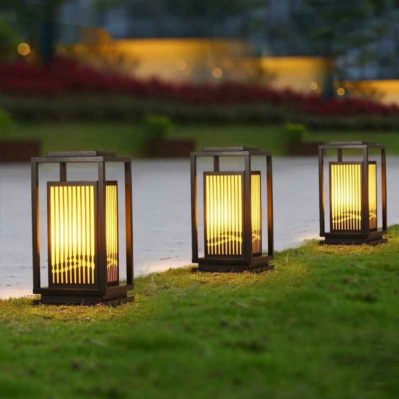 Outdoor Landscape Pillar Light, Galvanized Steel, IP65 photo 5
