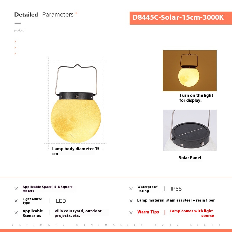 Waterproof Solar Moonlight Courtyard Lamp photo 5