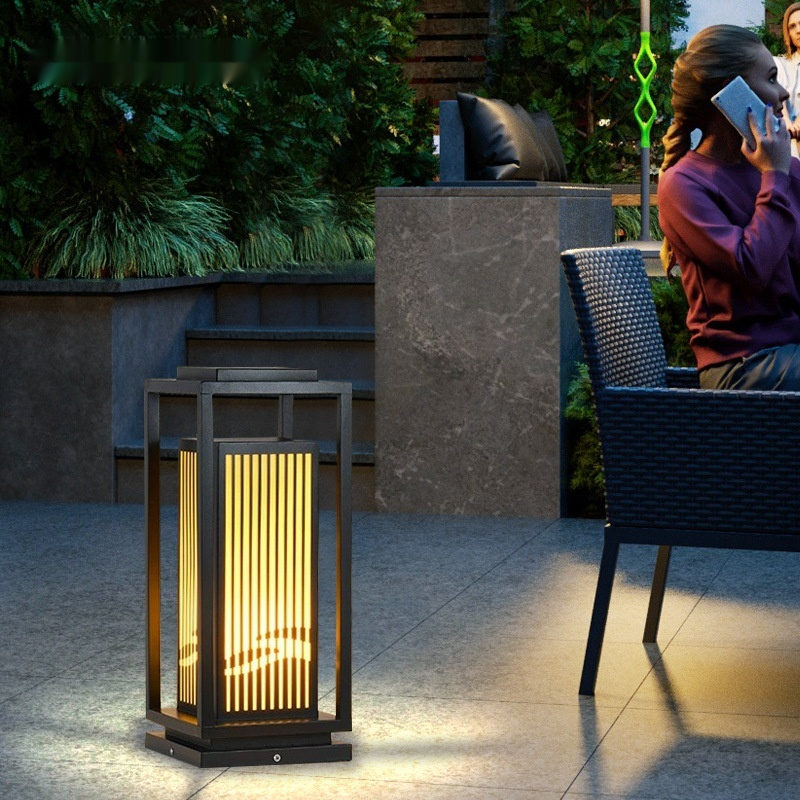 Outdoor Landscape Pillar Light, Galvanized Steel, IP65 photo 9