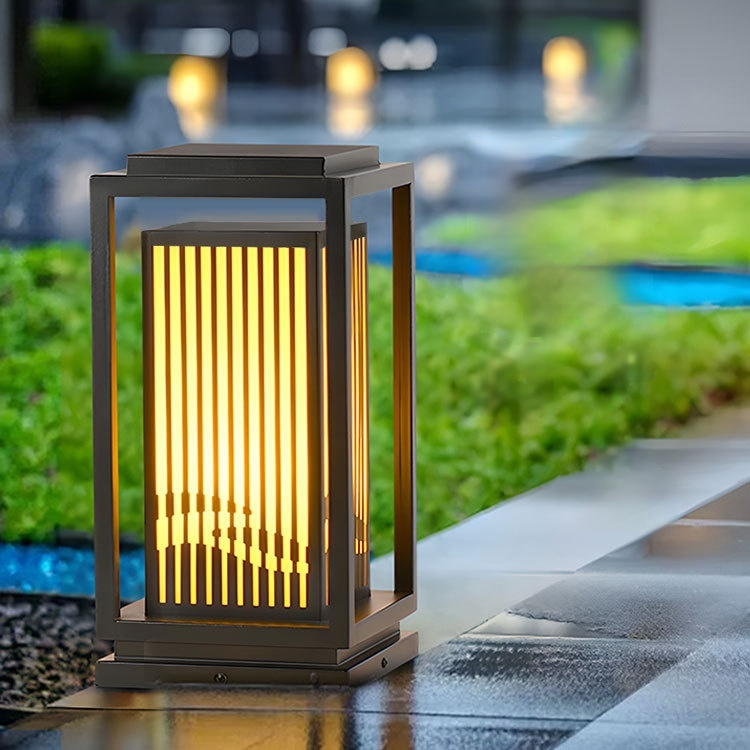 Outdoor Landscape Pillar Light, Galvanized Steel, IP65 photo 12