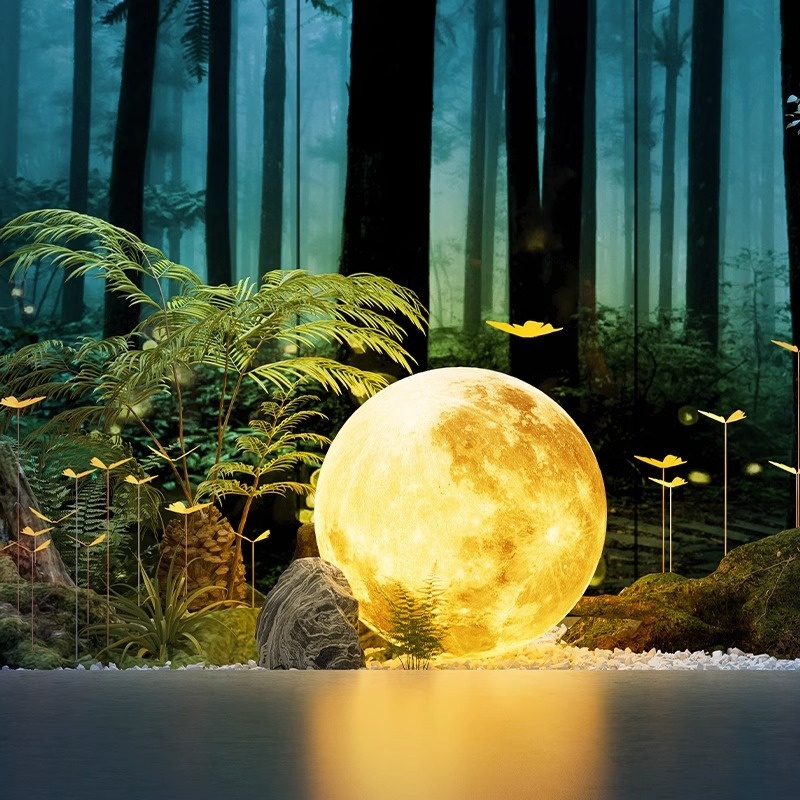 Waterproof Solar Moonlight Courtyard Lamp photo 6