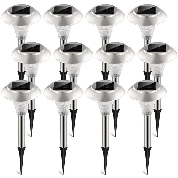 Solar Pathway Lights, 12-Pack, Color Changing