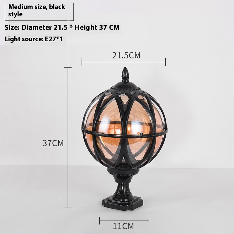 Outdoor Pillar Post Lamp, Aluminum, IP55 photo 4