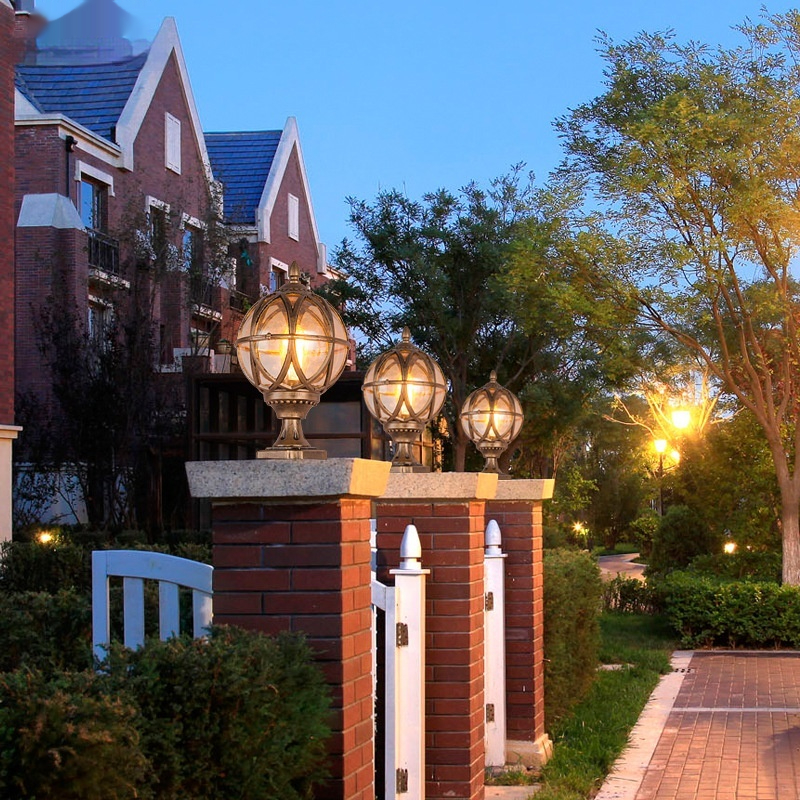 Outdoor Pillar Post Lamp, Aluminum, IP55 photo 5