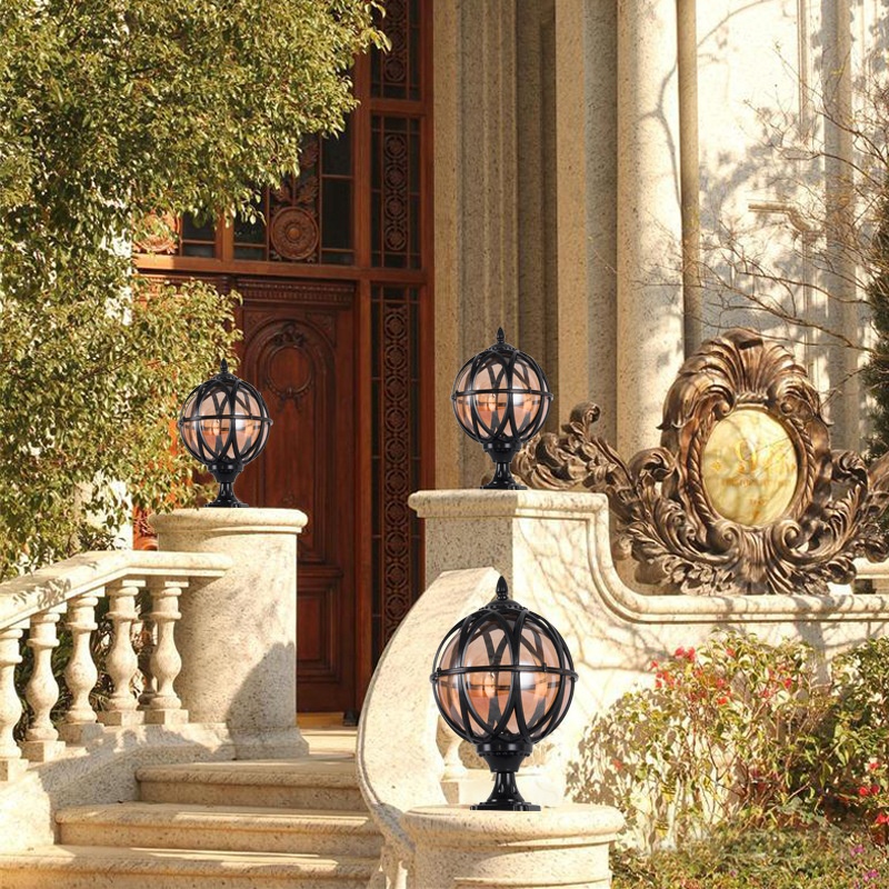 Outdoor Pillar Post Lamp, Aluminum, IP55 photo 6