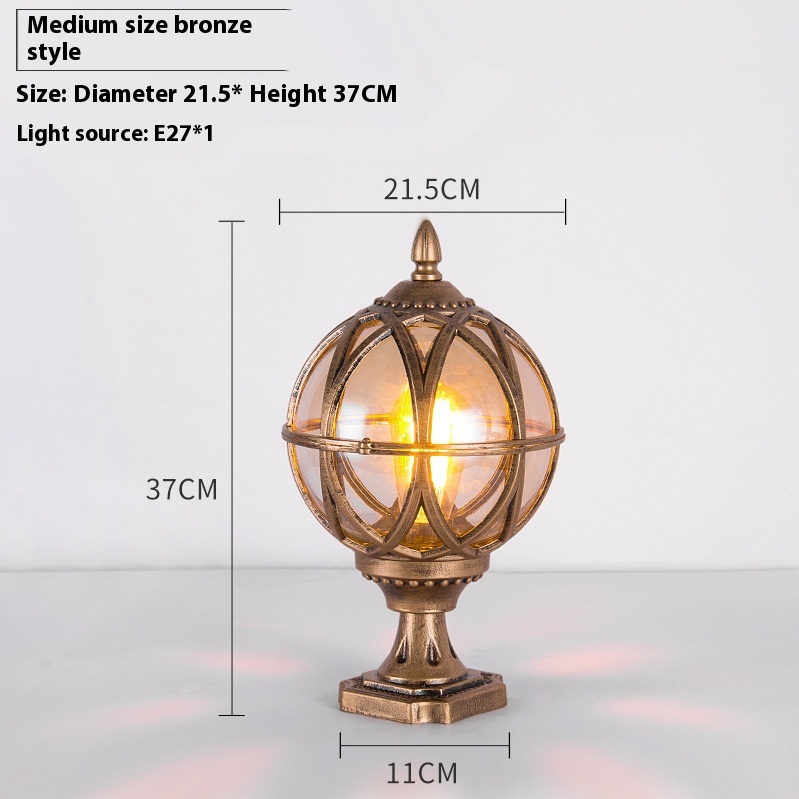 Outdoor Pillar Post Lamp, Aluminum, IP55 photo 9