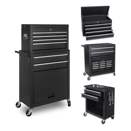 8-Drawer Rolling Tool Chest with Detachable Top Box photo 10