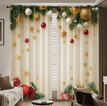 Thick High-Density Blackout Curtain, Printed, 200x220cm photo 5