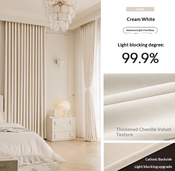 Chenille Blackout Curtains, 2-Panel Set photo 10