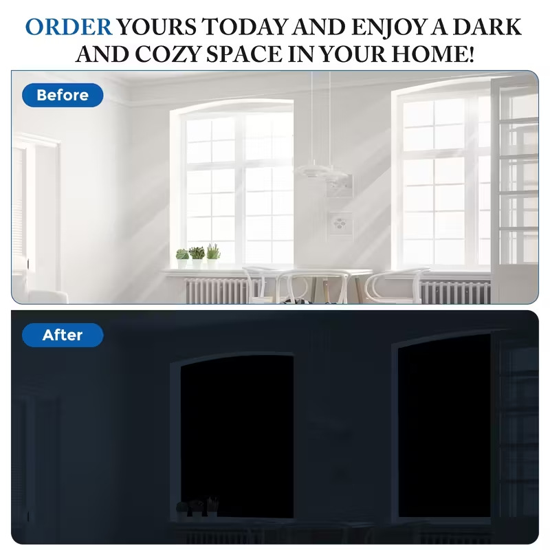 Cuttable Oxford Sunshade Panel, Black, Trimmable to Size photo 3