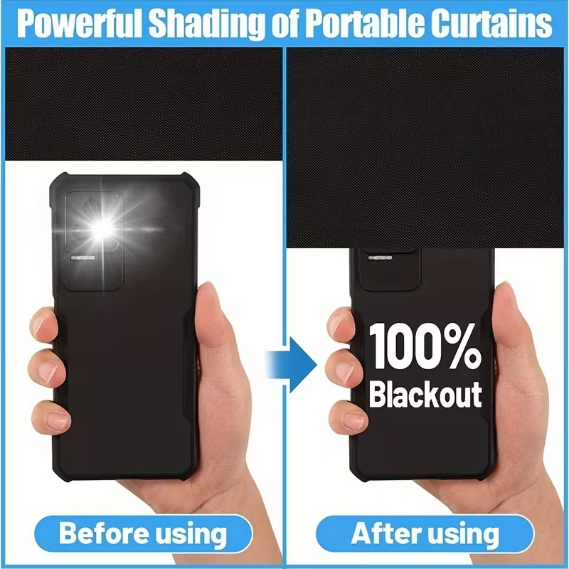 Cuttable Oxford Sunshade Panel, Black, Trimmable to Size photo 4