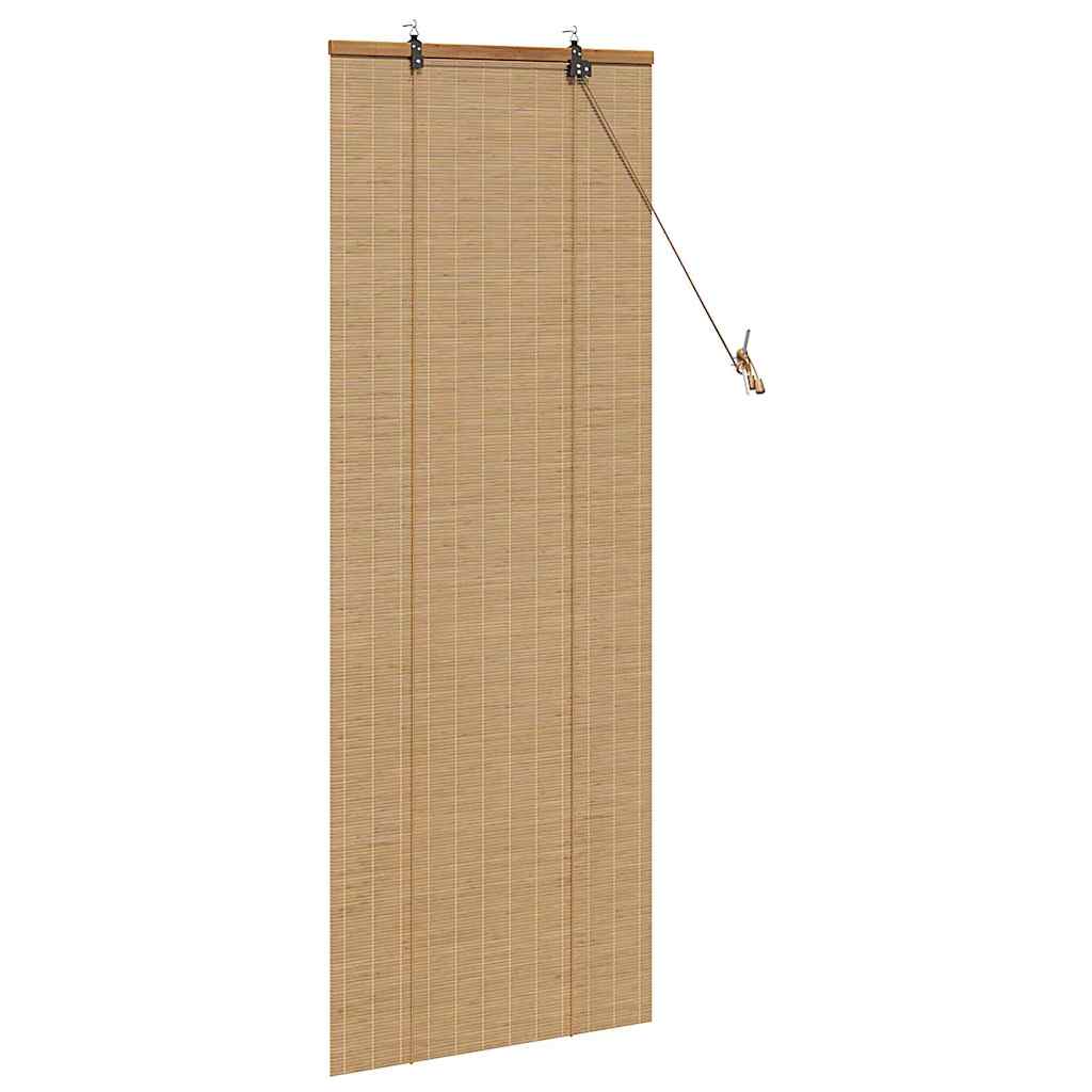 Bamboo Roller Blind, Translucent, Light Brown