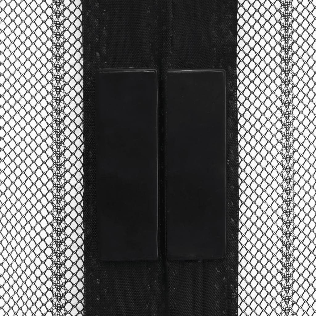 Magnetic Fly Screen Door Curtain, Black, 2-Pack