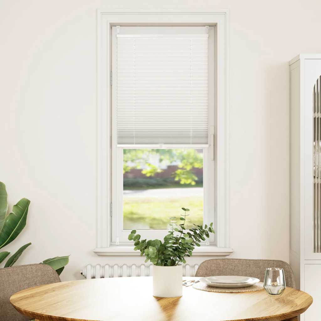 Blackout Pleated Blind, White, No-Drill Fit