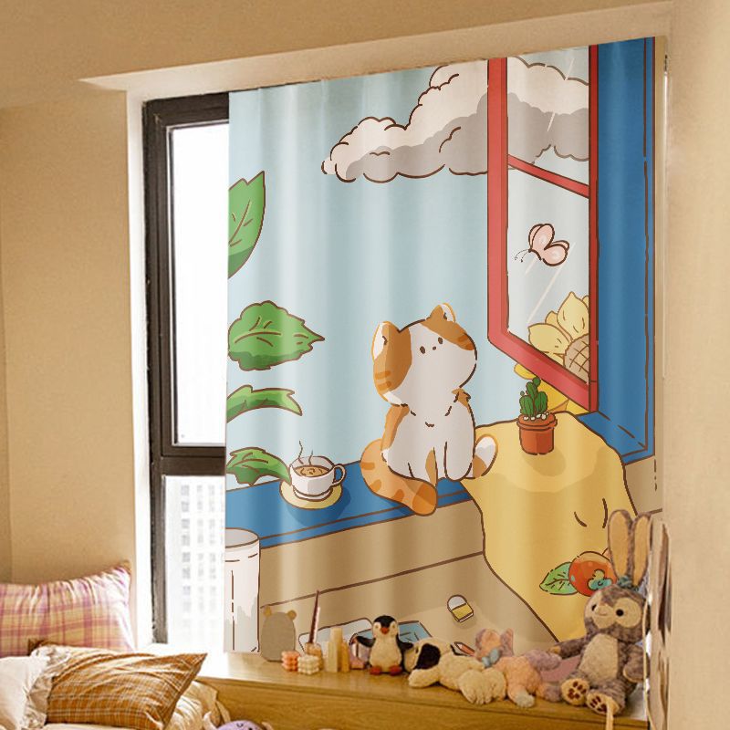 Velcro Cabinet Curtain, Kids Room Prints