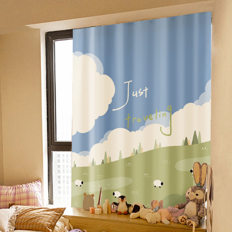 Velcro Cabinet Curtain, Kids Room Prints photo 5