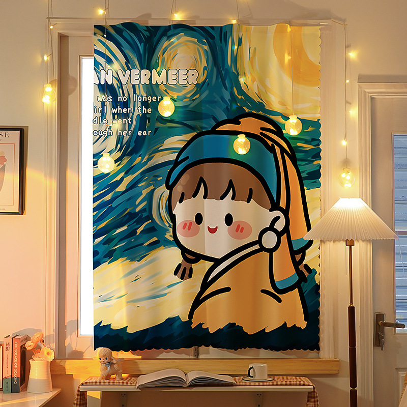 Velcro Cabinet Curtain, Kids Room Prints photo 12