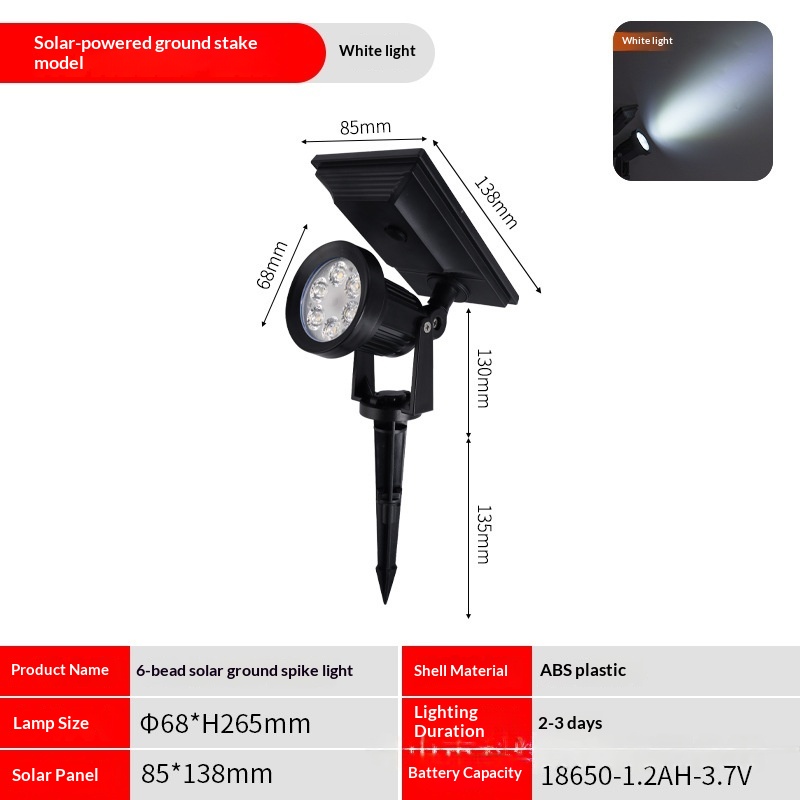 Waterproof Solar Outdoor Spotlight photo 3