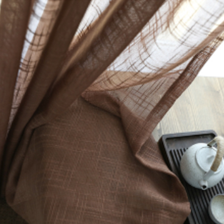 Linen Curtains, Solid Color, 2-Pack