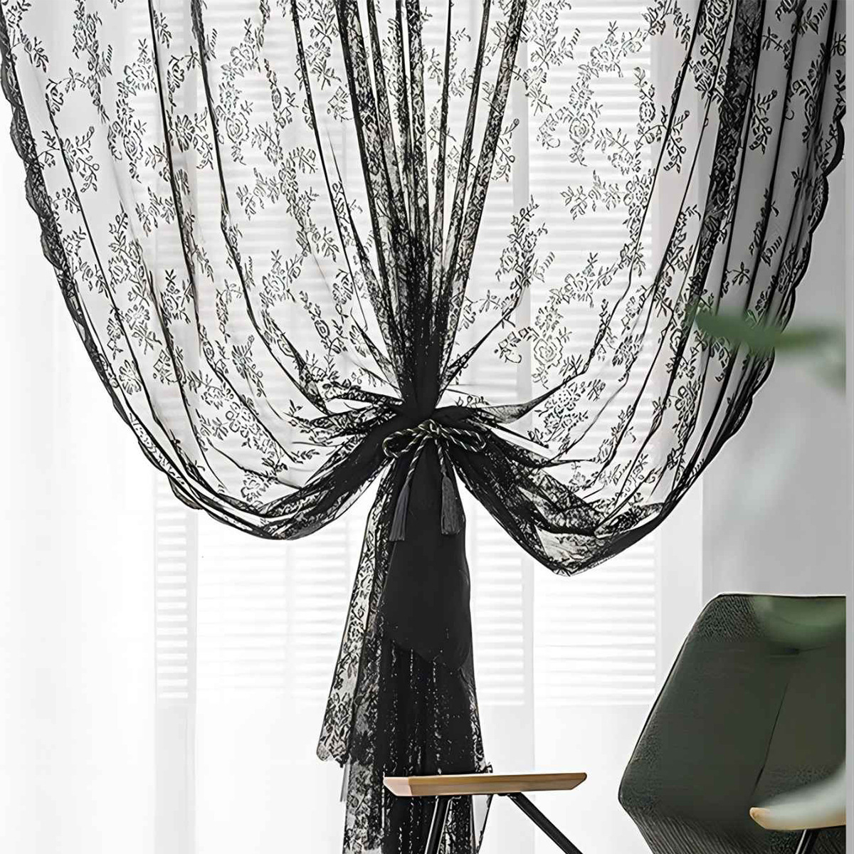 Lace Sheer Curtains, Vintage Style