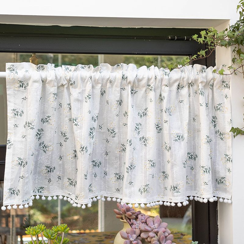 Tassel Kitchen Cafe Curtain, Short