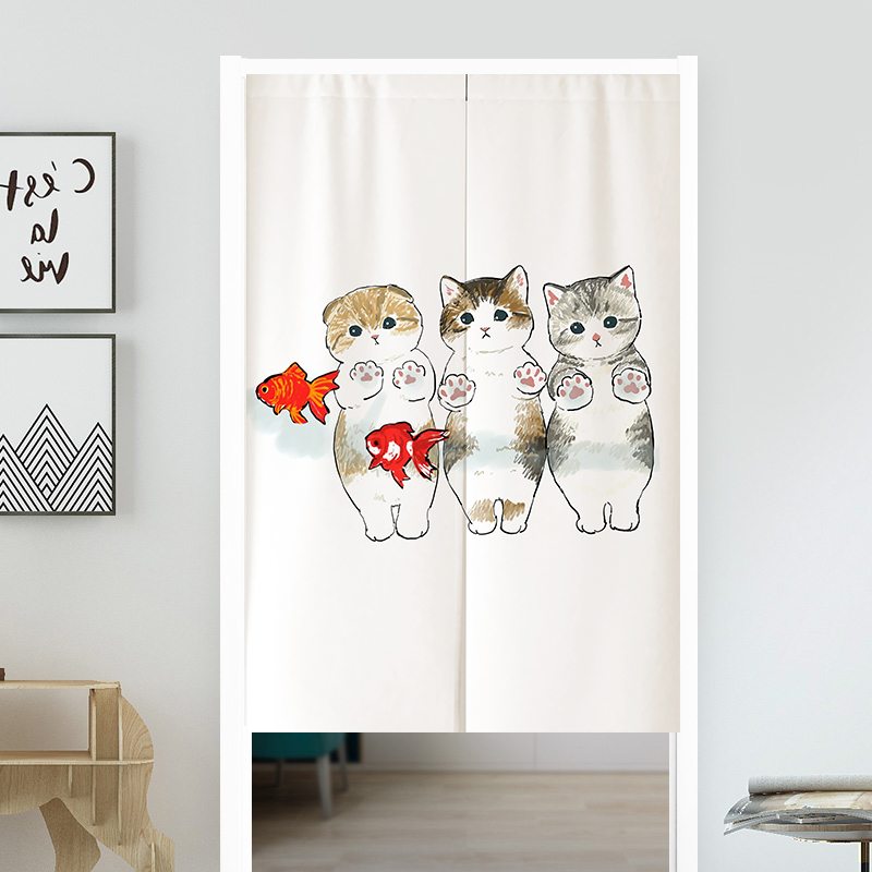 Fabric Doorway Curtain, Punch-Free
