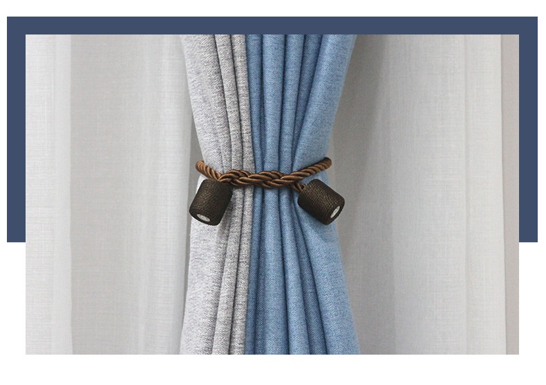 Magnetic Curtain Tiebacks, No-Drill, 8 Colours photo 4