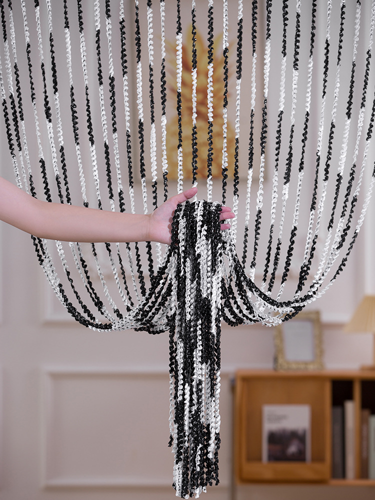 Beaded String Door Curtain, Tassel, No-Drill