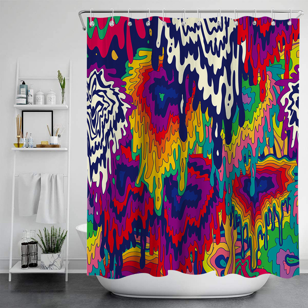Shower Curtain, Digital Print, Waterproof Polyester