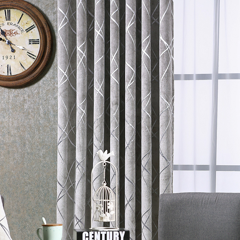 Chenille Blackout Curtains, Jacquard Weave