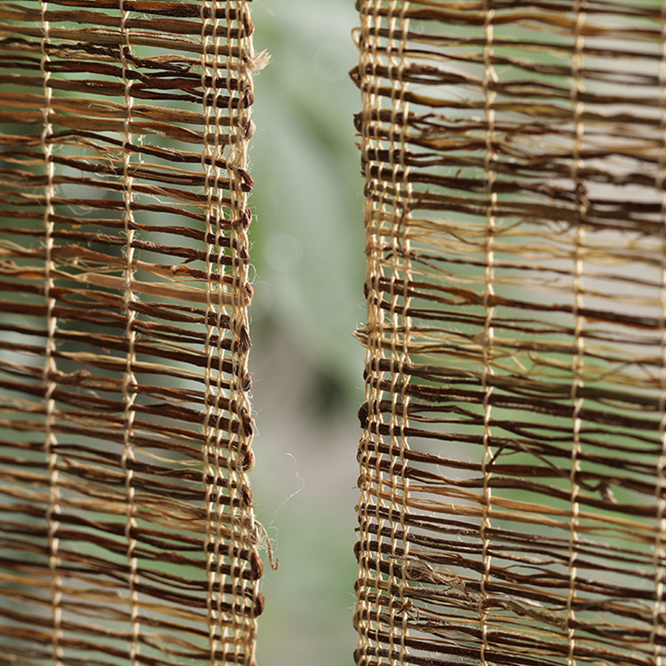 Japanese Ramie Roller Blind, Hollow Weave