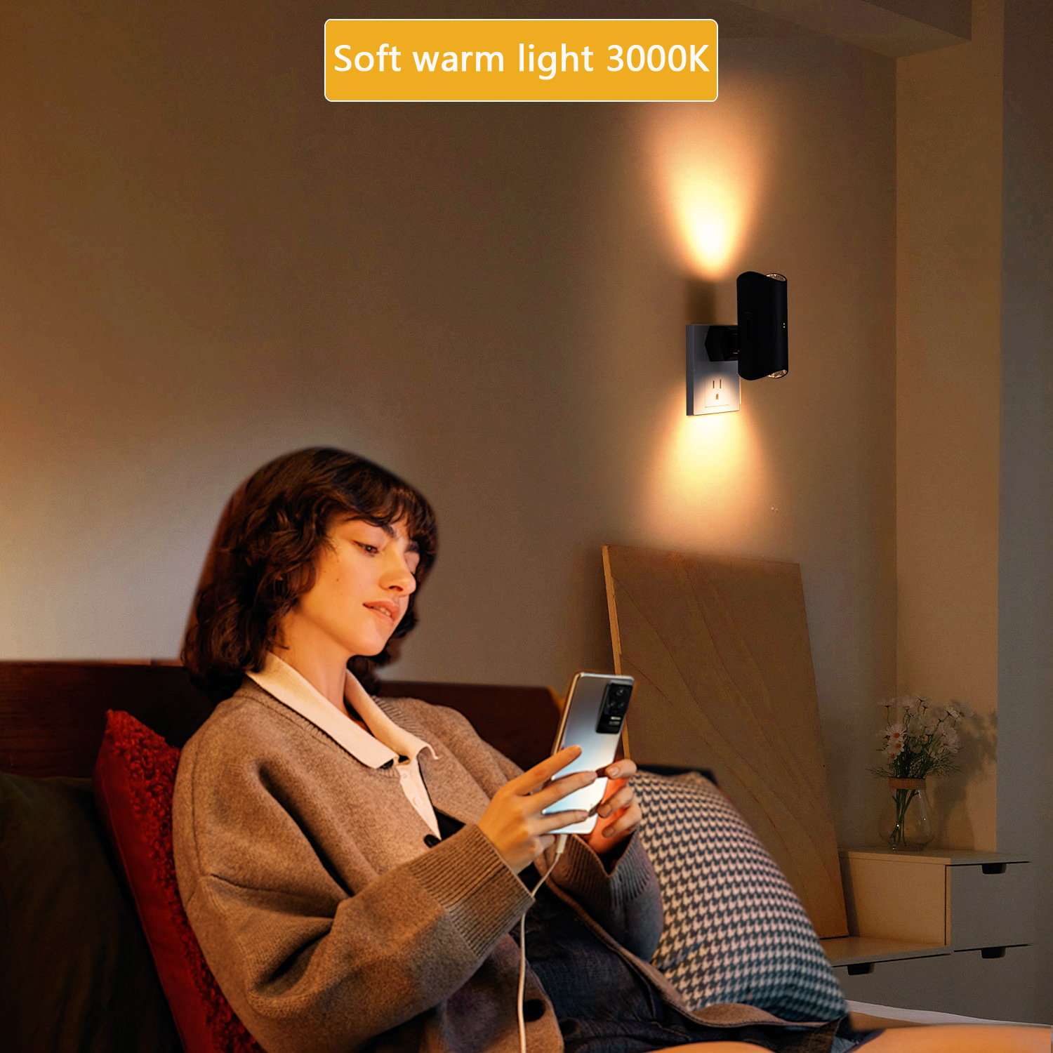 Motion-Sensing Plug-In Night Light photo 7