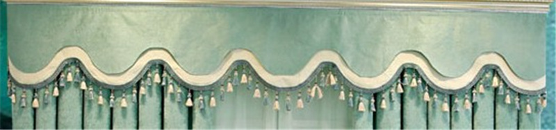 Green Blackout Curtains with Sheer Layer